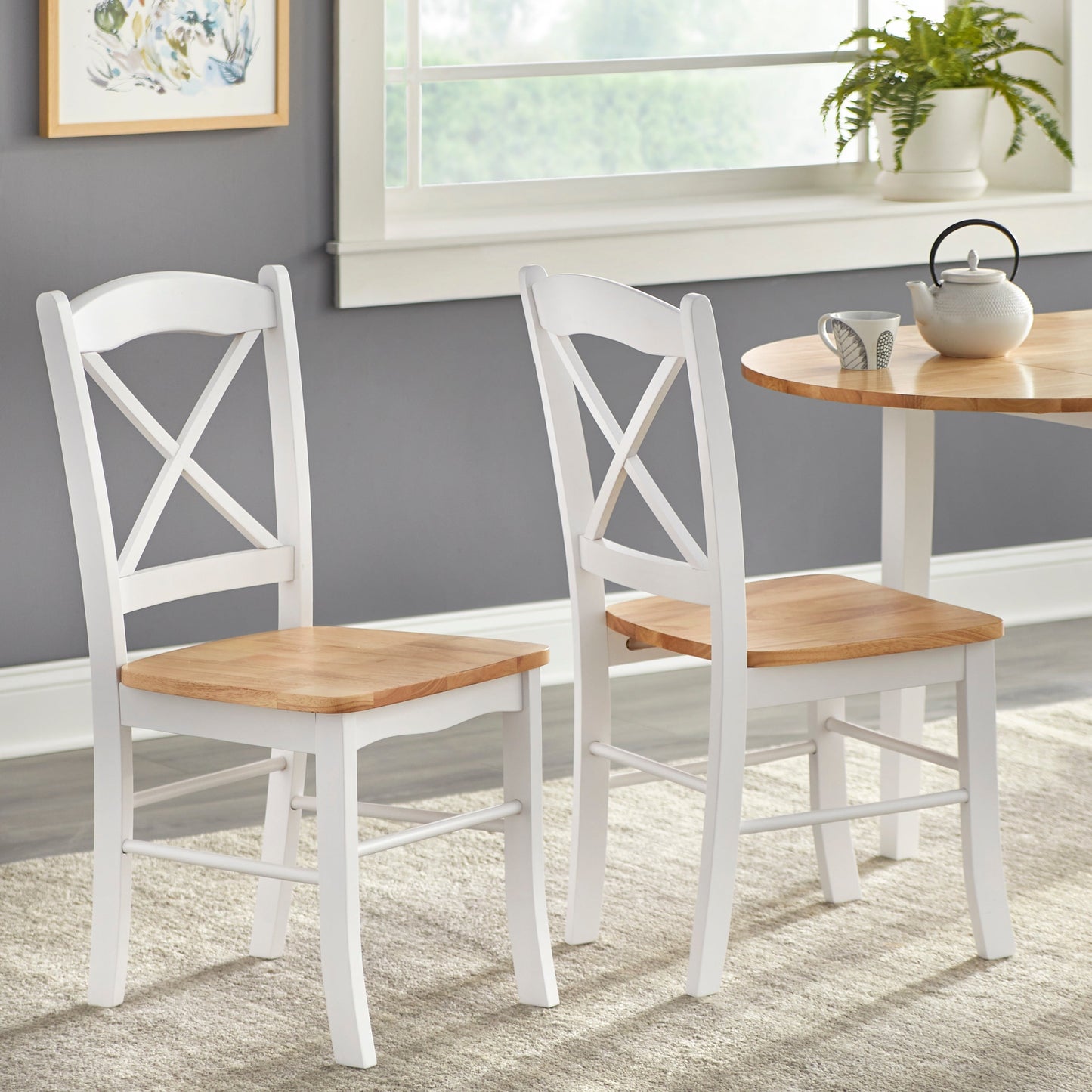 Sgabelli da pranzo in stile cottage country di Simple Living (confezione da 2)