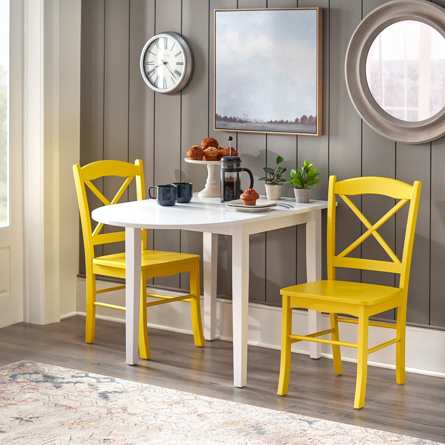 Sgabelli da pranzo in stile cottage country di Simple Living (confezione da 2)