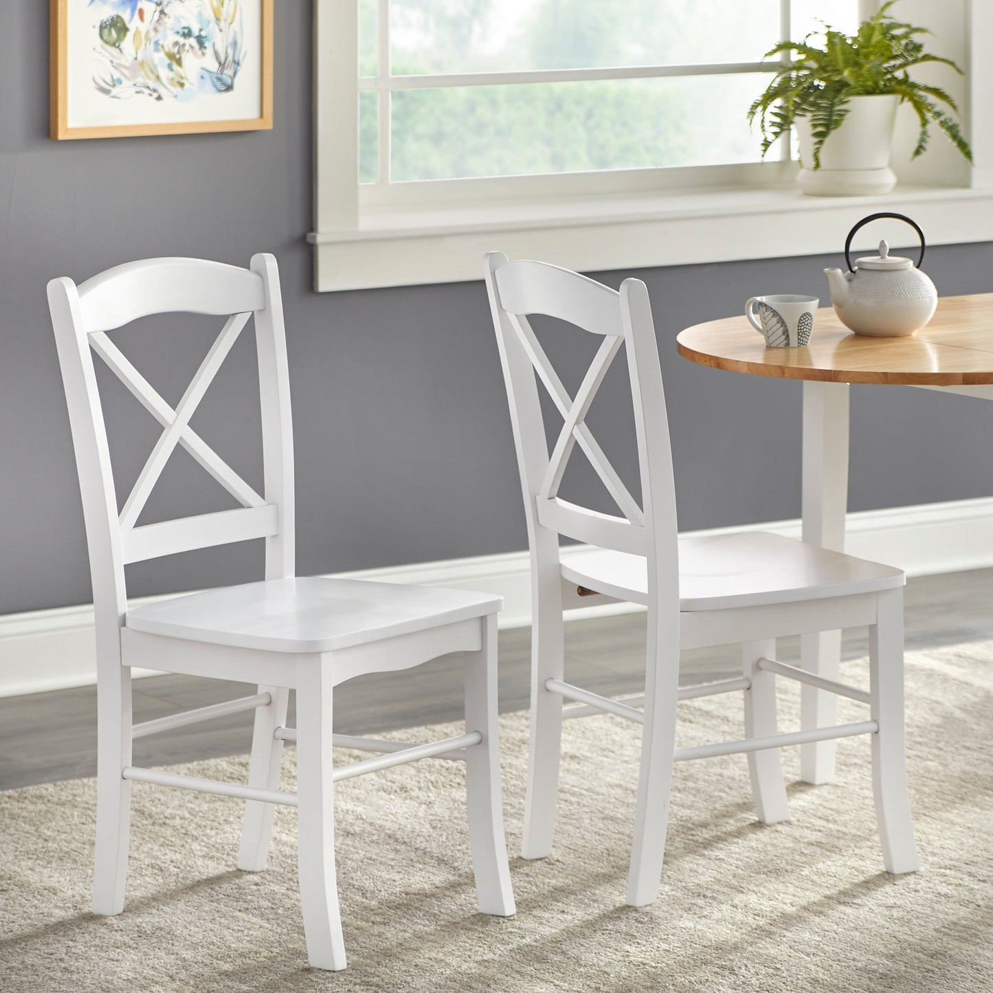 Sgabelli da pranzo in stile cottage country di Simple Living (confezione da 2)