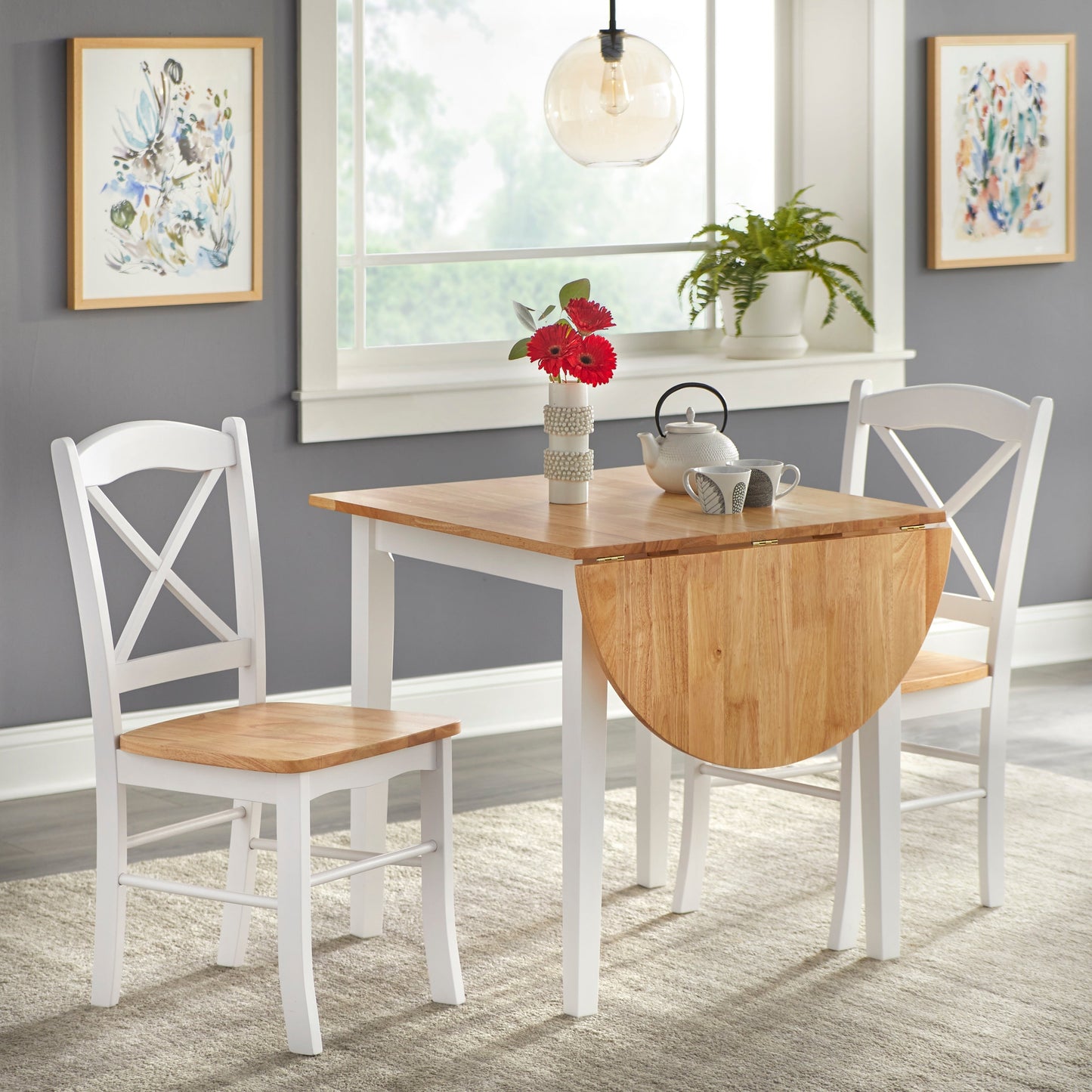 Sgabelli da pranzo in stile cottage country di Simple Living (confezione da 2)