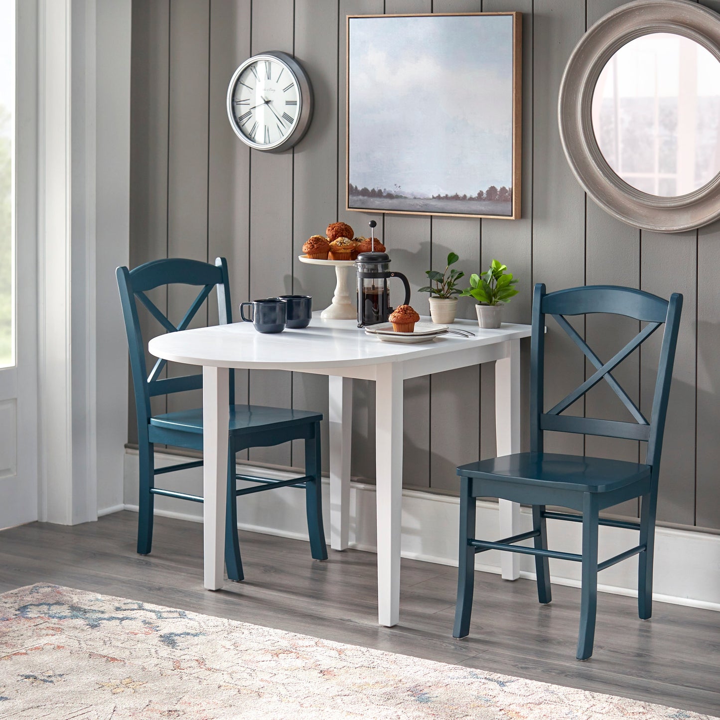 Sgabelli da pranzo in stile cottage country di Simple Living (confezione da 2)