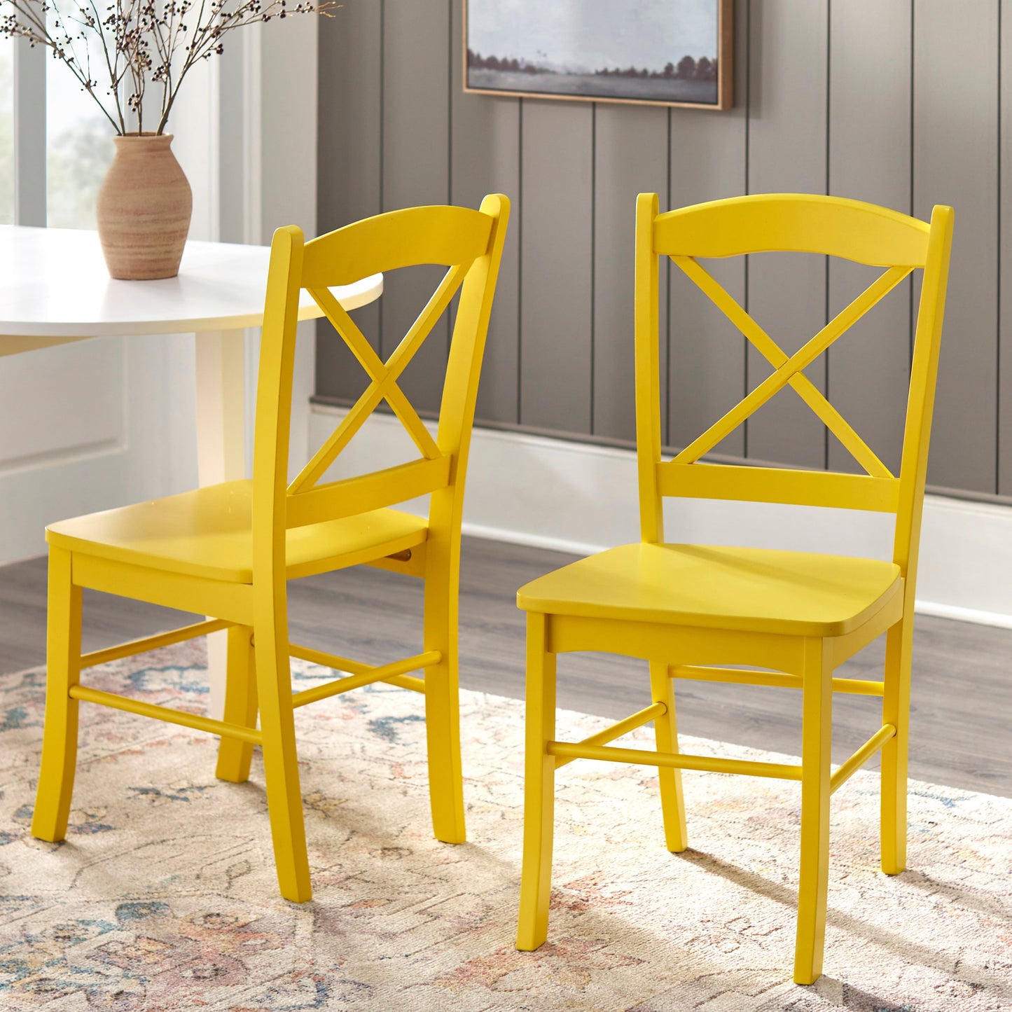 Sgabelli da pranzo in stile cottage country di Simple Living (confezione da 2)