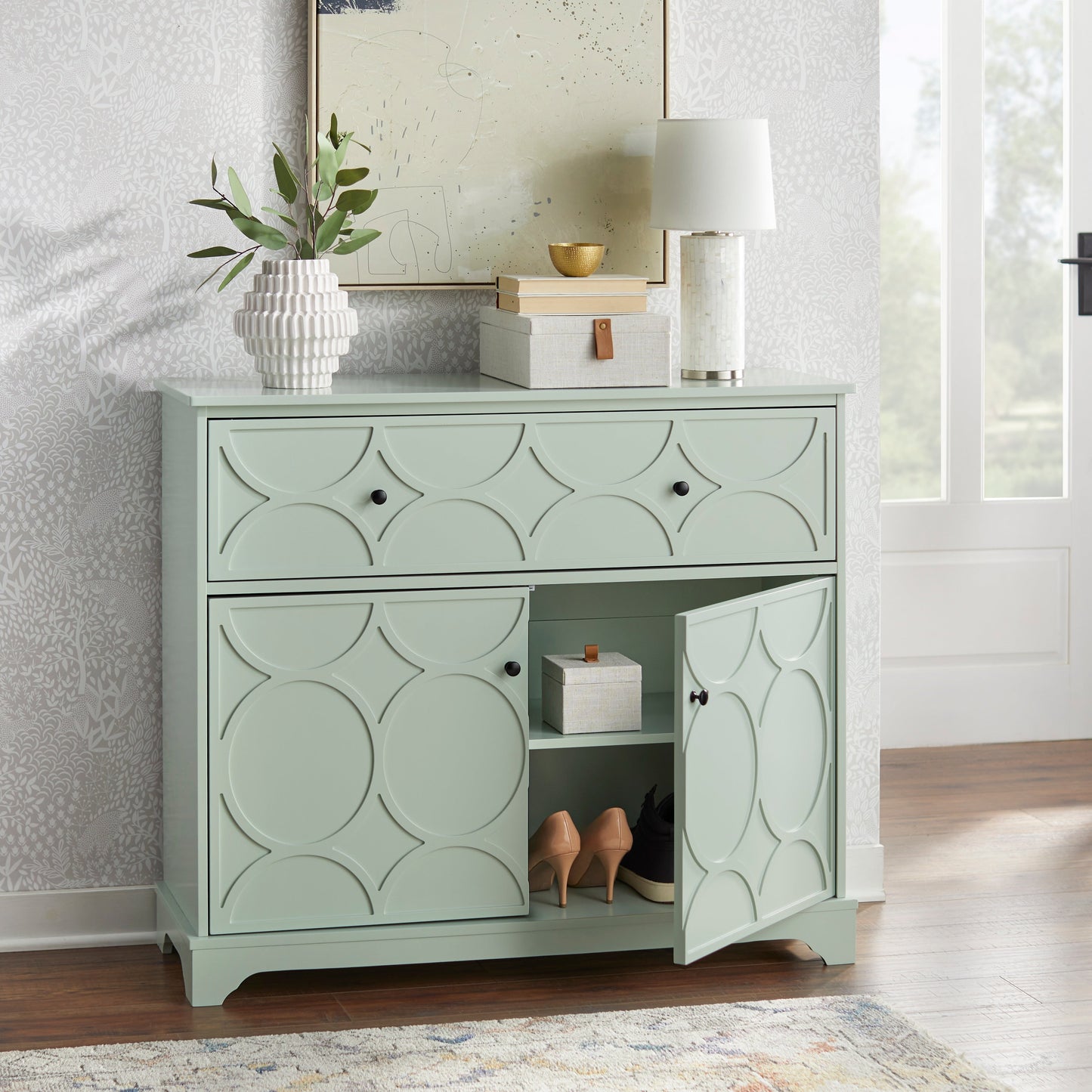 Mobile con anta a forma di cerchio Simple Living Dawson