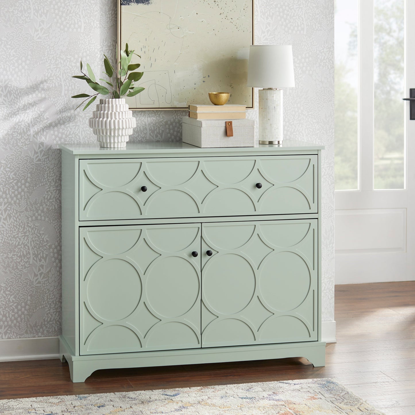 Mobile con anta a forma di cerchio Simple Living Dawson
