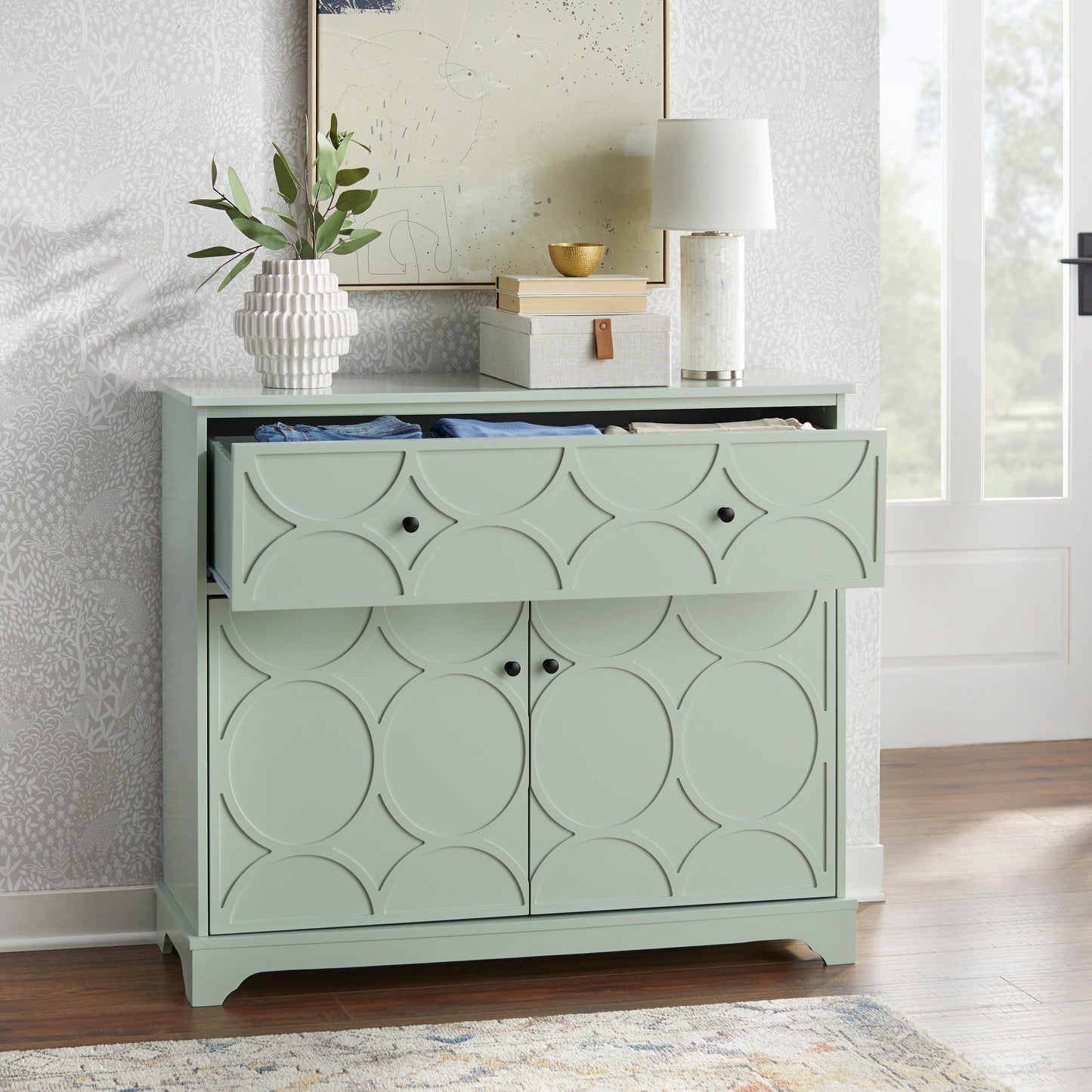 Mobile con anta a forma di cerchio Simple Living Dawson