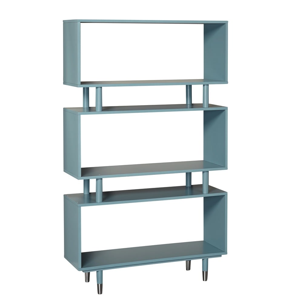 Scaffale a 3 ripiani Simple Living Margo in stile Mid-Century Modern - 151,1 cm (altezza) x 91,4 cm (larghezza) x 30 cm (profondità)