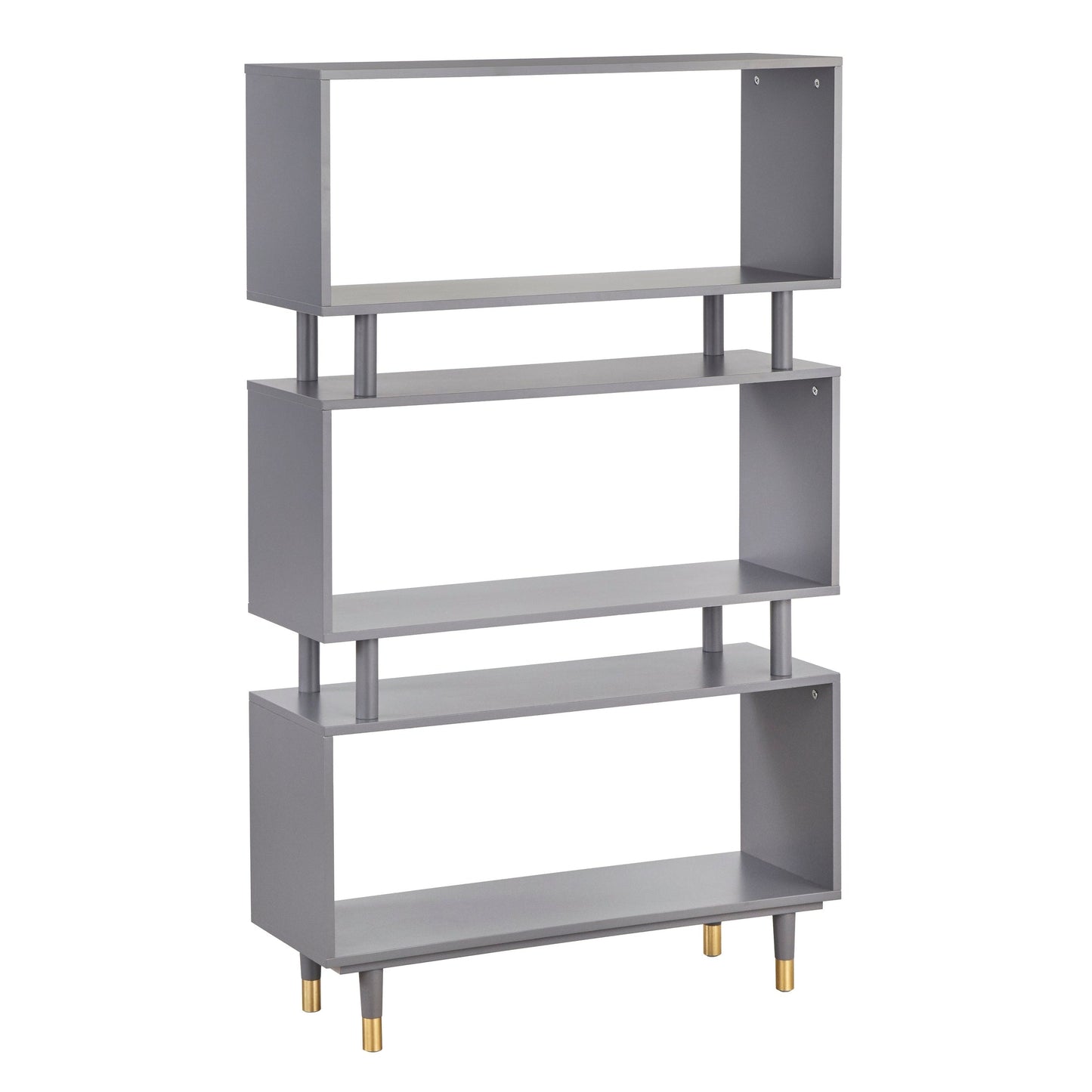 Scaffale a 3 ripiani Simple Living Margo in stile Mid-Century Modern - 151,1 cm (altezza) x 91,4 cm (larghezza) x 30 cm (profondità)