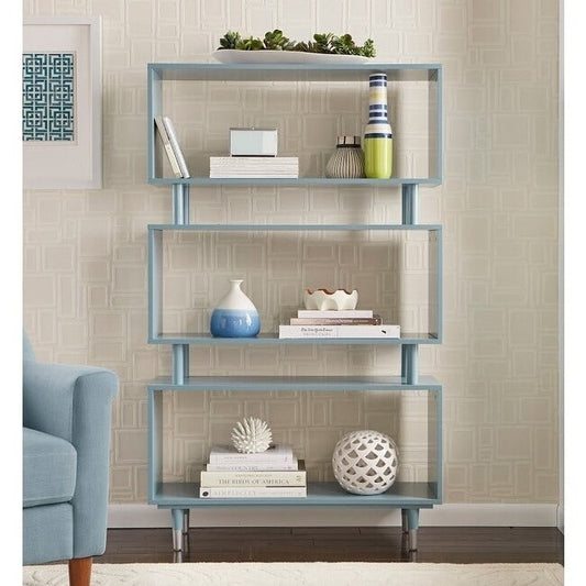Scaffale a 3 ripiani Simple Living Margo in stile Mid-Century Modern - 151,1 cm (altezza) x 91,4 cm (larghezza) x 30 cm (profondità)