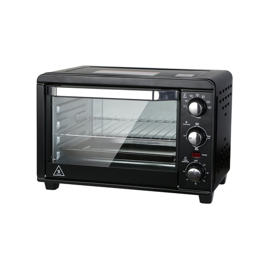 Forno tostapane semplice con capacità di 20 litri, tostapane da banco compatto, facile da controllare con impostazioni di timer, cottura, grigliatura e tostatura.