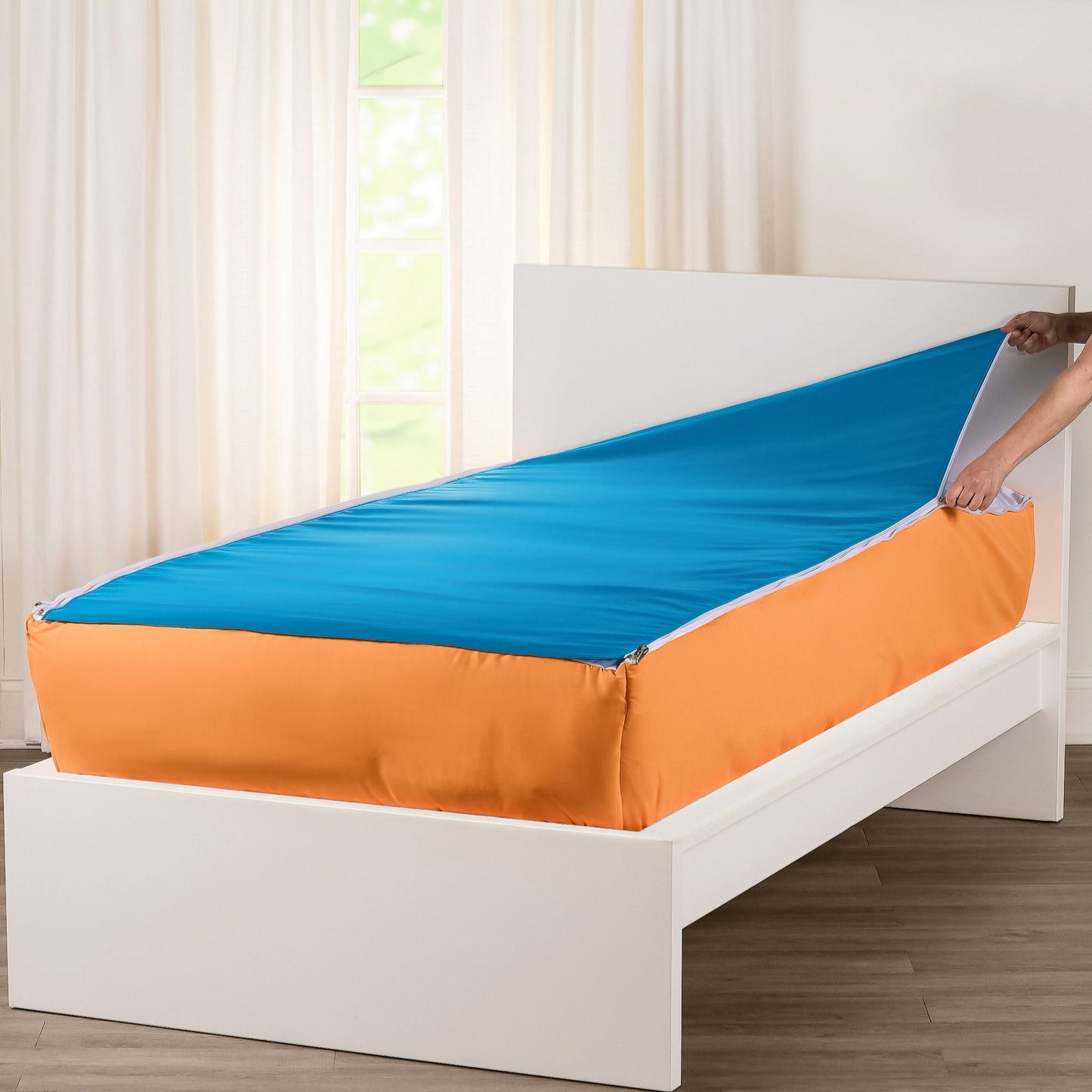 Set di biancheria da letto Siscovers Orange Bunkie Deluxe con cerniera