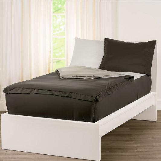 Siscovers Pewter Bunkie Set di biancheria da letto Deluxe con cerniera
