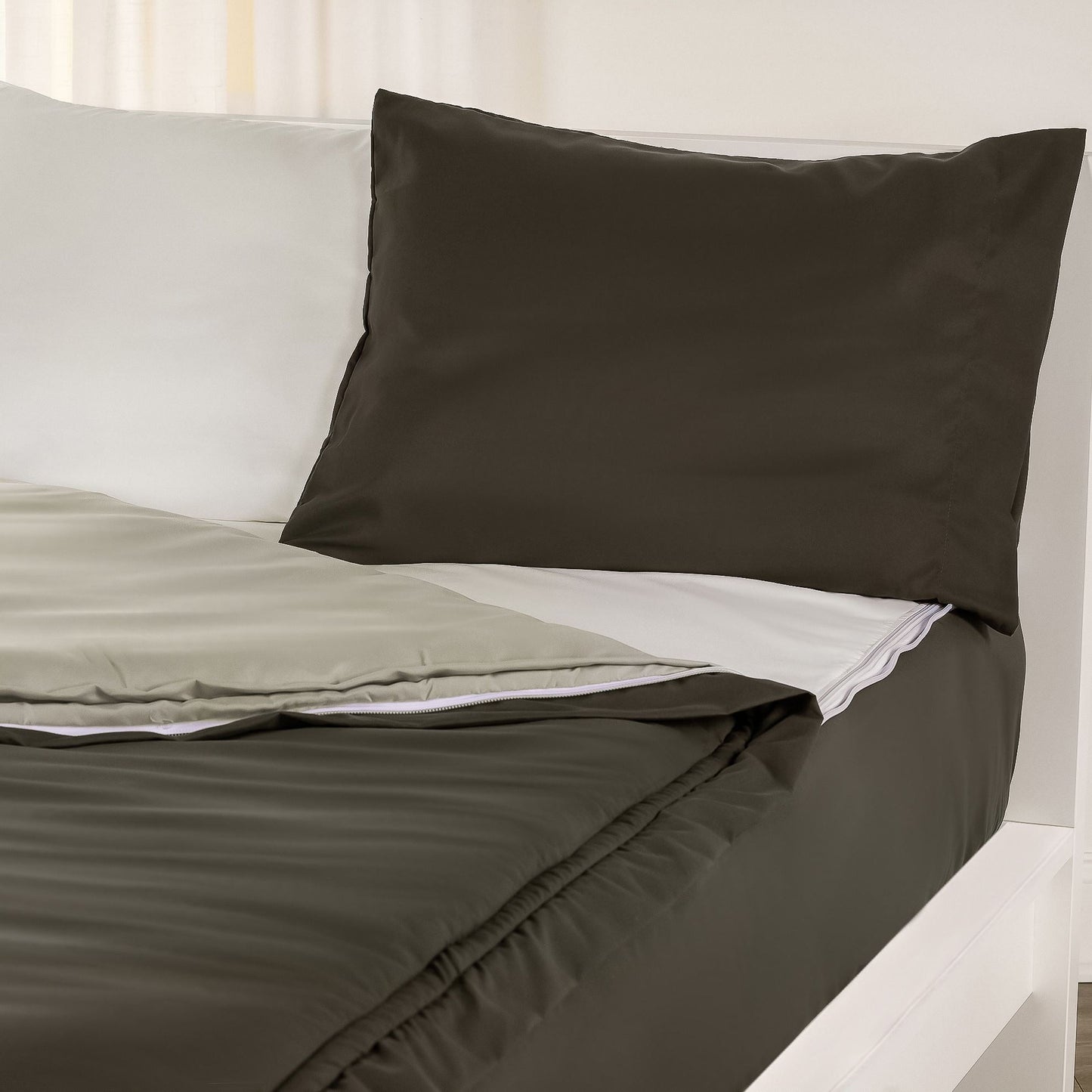 Siscovers Pewter Bunkie Set di biancheria da letto Deluxe con cerniera