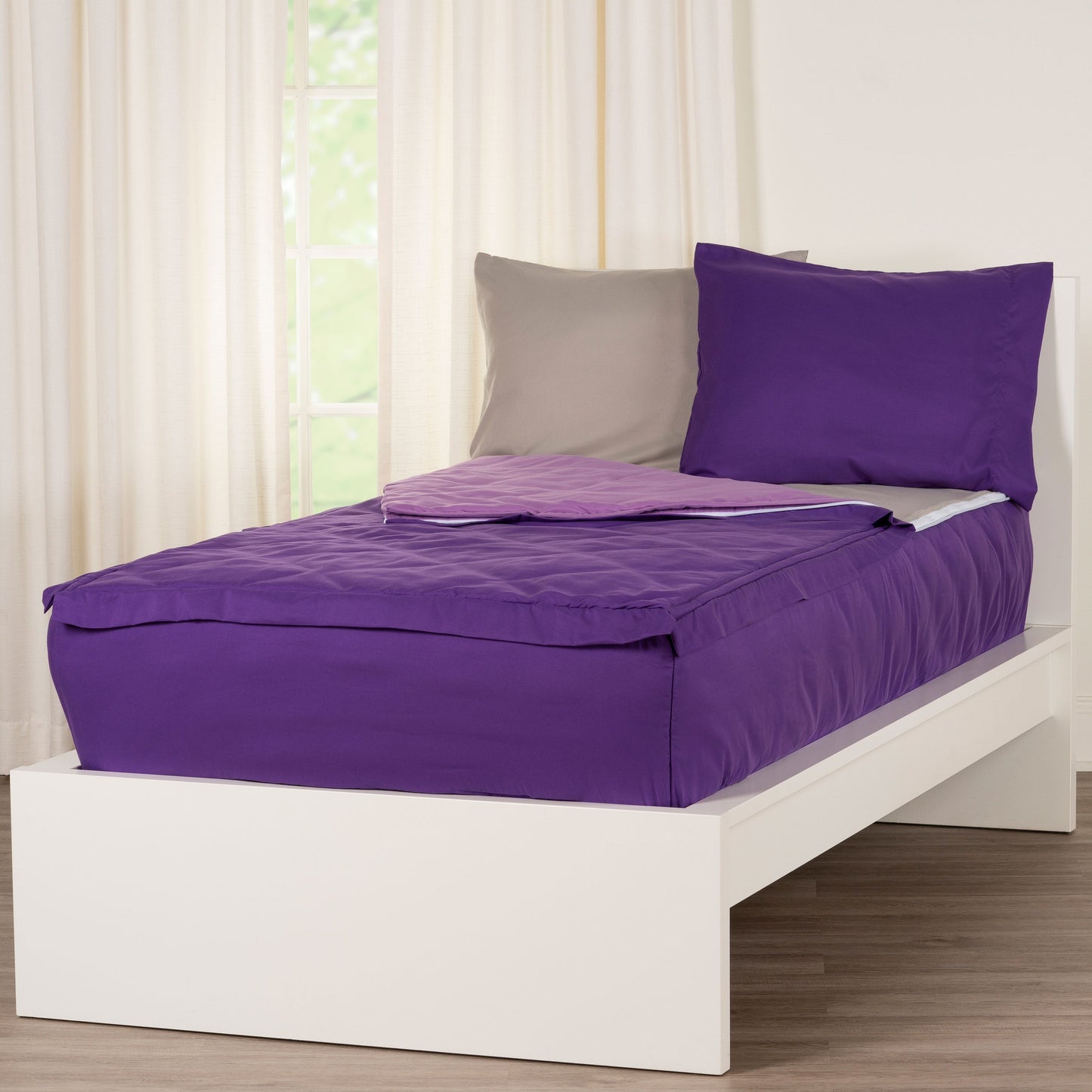 Set di biancheria da letto con cerniera Siscovers Purple Bunkie Deluxe