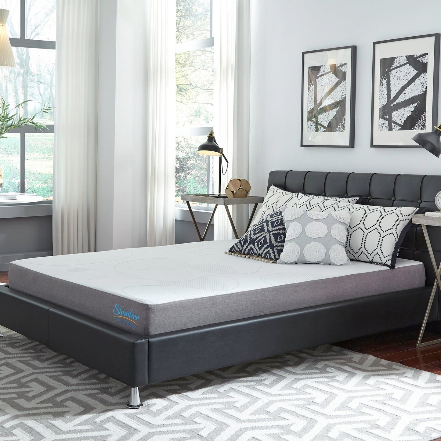 Materasso Slumber Solutions in schiuma viscoelastica con gel da 8 pollici, scegli il tuo livello di comfort.