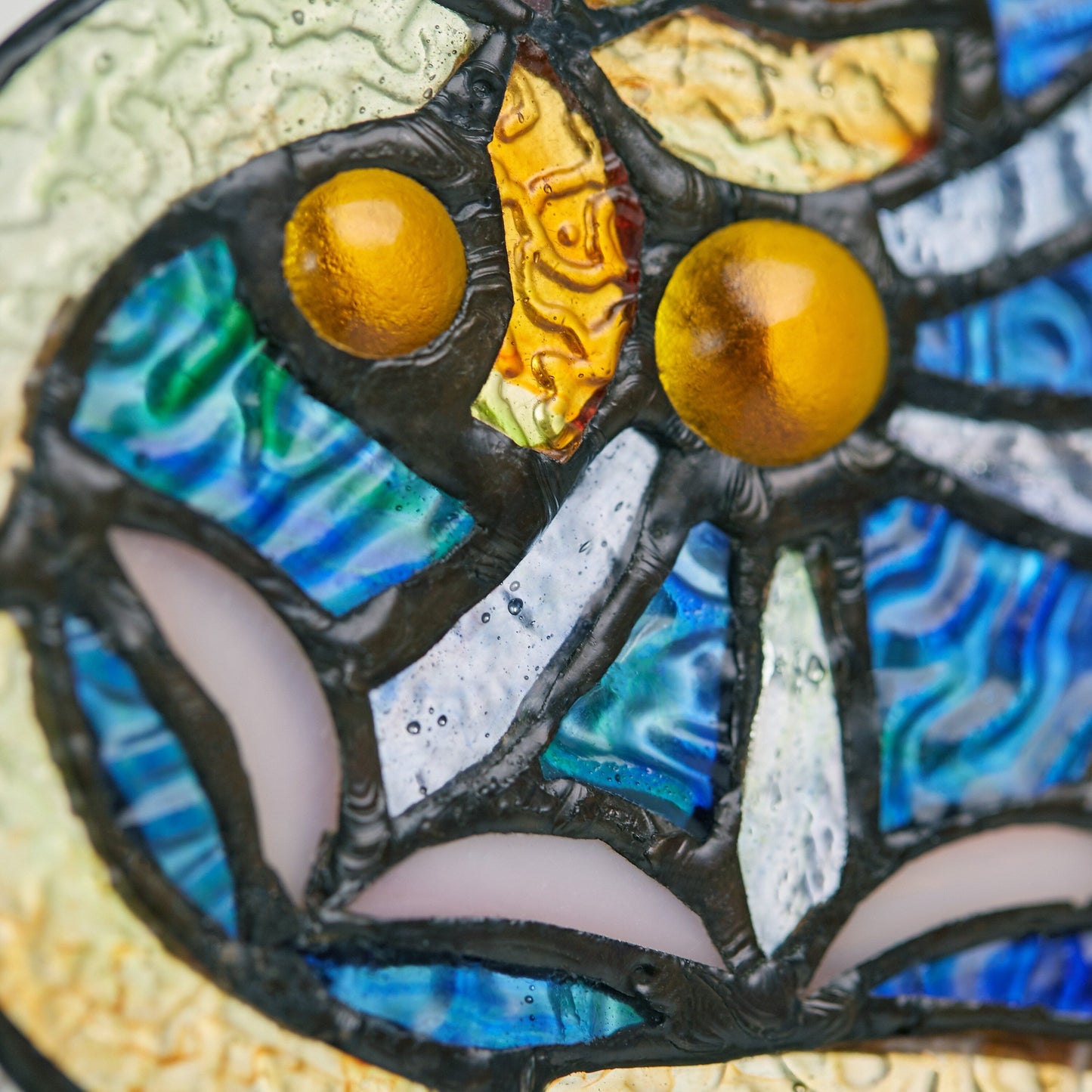 Pannello a finestra in vetro colorato vittoriano da 22 pollici di River of Goods