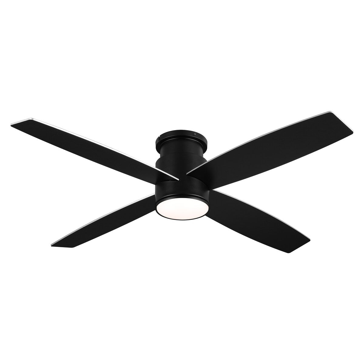 Ventilatore da soffitto a soffitto a corrente continua WINGBO da 44/52 pollici con luci e telecomando, 4 pale reversibili