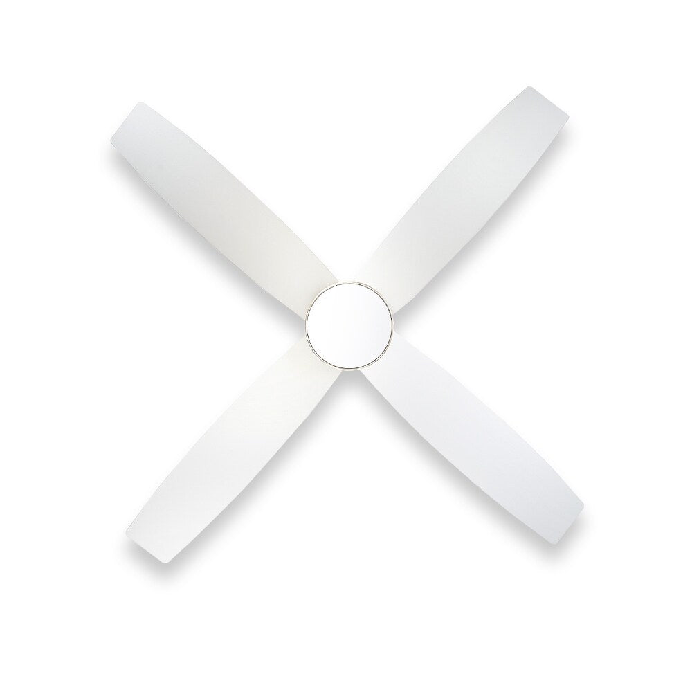 Ventilatore da soffitto a soffitto a corrente continua WINGBO da 44/52 pollici con luci e telecomando, 4 pale reversibili