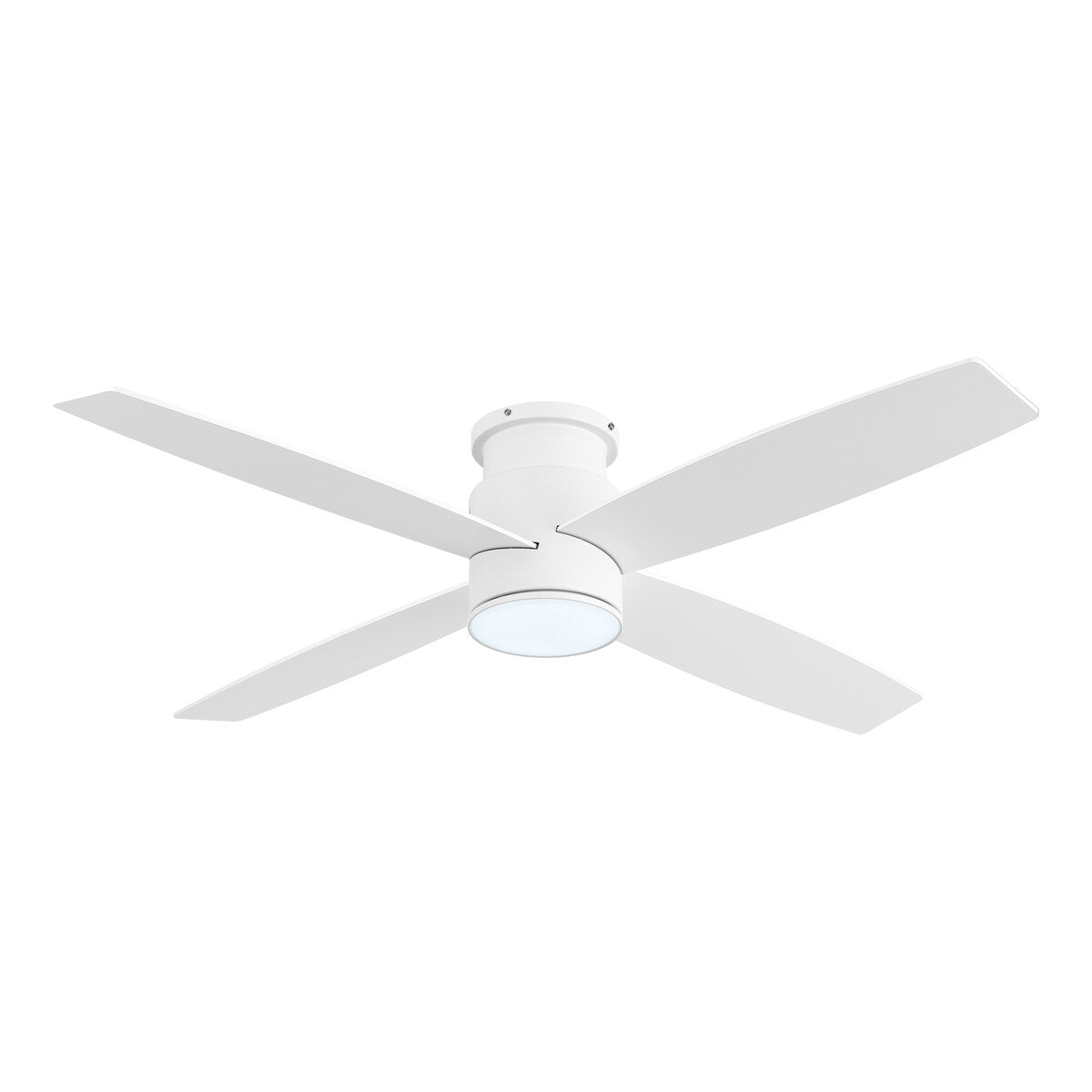 Ventilatore da soffitto a soffitto a corrente continua WINGBO da 44/52 pollici con luci e telecomando, 4 pale reversibili