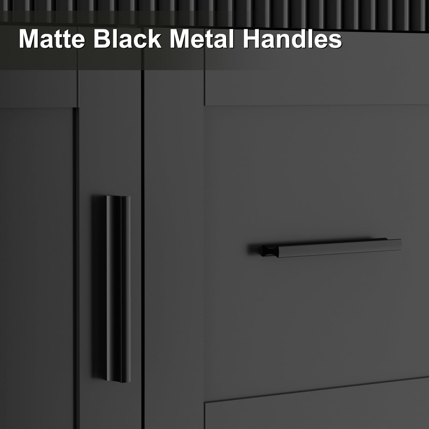 Set per bagno Wavy Line con mobile lavabo e miscelatore, disponibile nelle misure 30/36/48 pollici.