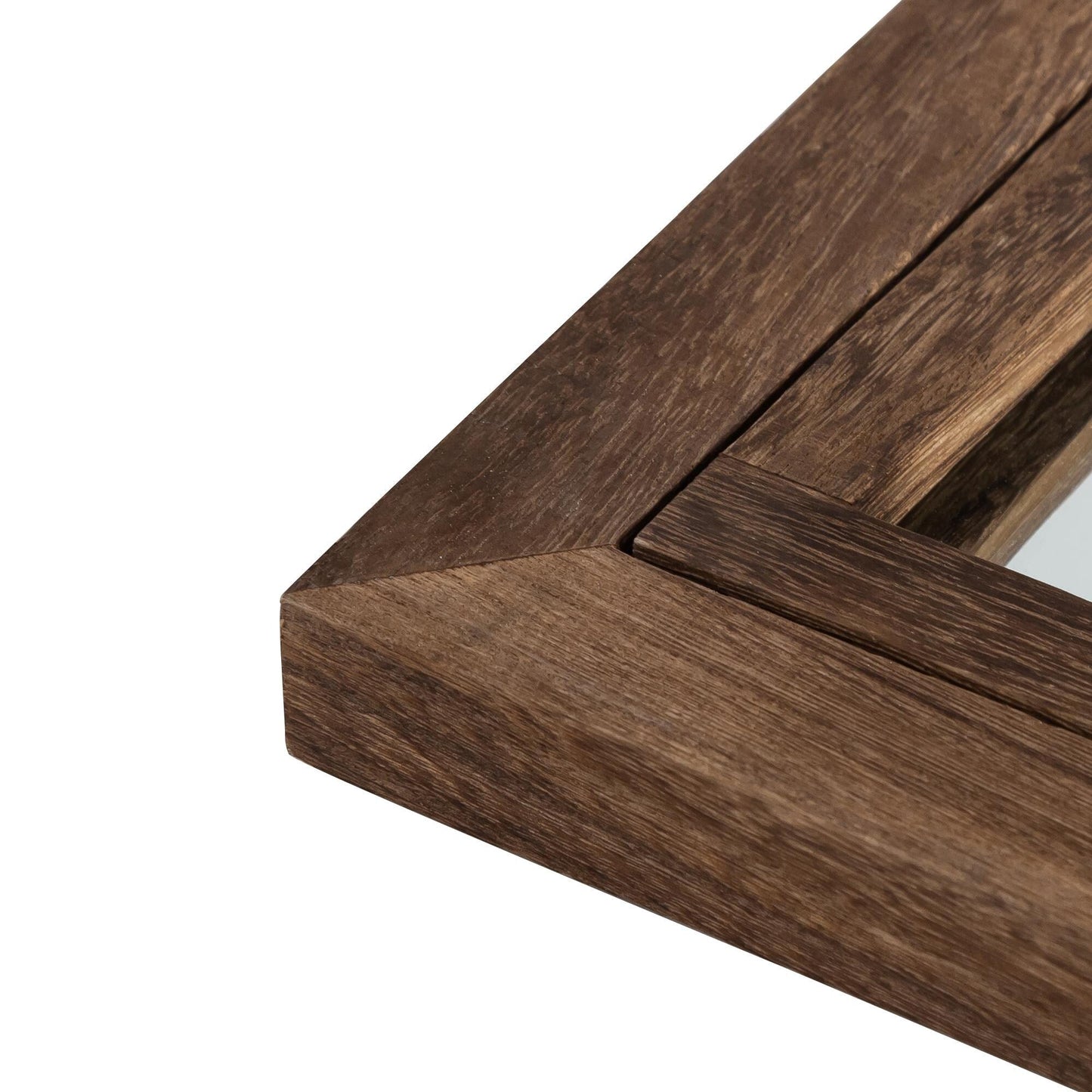 Specchio a finestra con cornice in legno ad arco, 180 cm (L) x 79 cm (A)