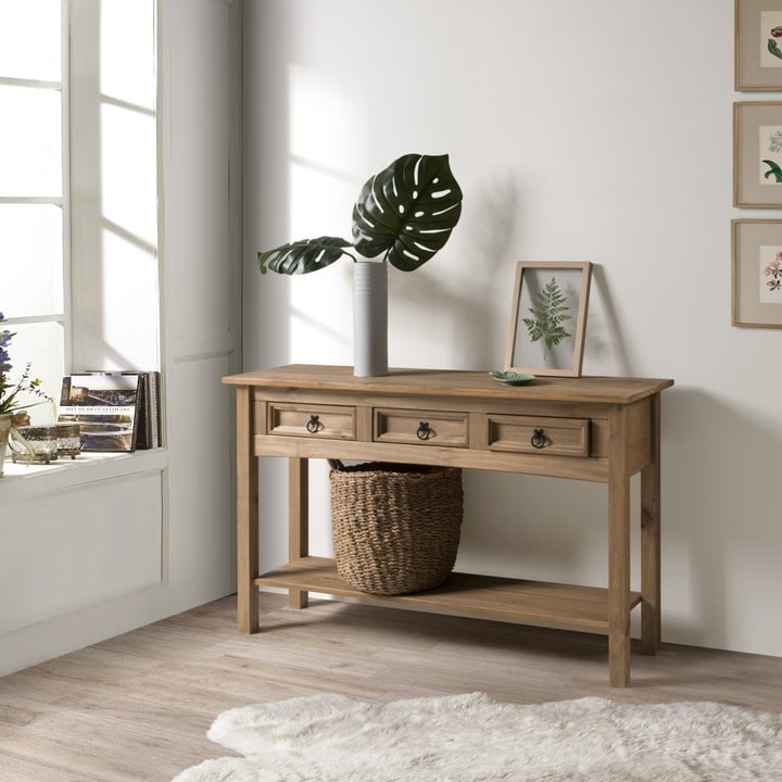 Console in legno per ingresso con 3 cassetti Corona | Furniture Dash - N/A