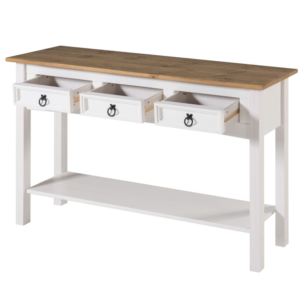 Console in legno per ingresso con 3 cassetti Corona | Furniture Dash - N/A