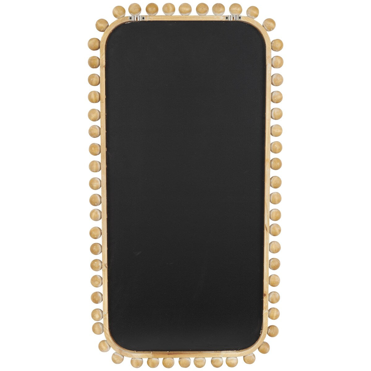 Specchio da parete in legno con cornice a perline - Marrone - Roche River Decor