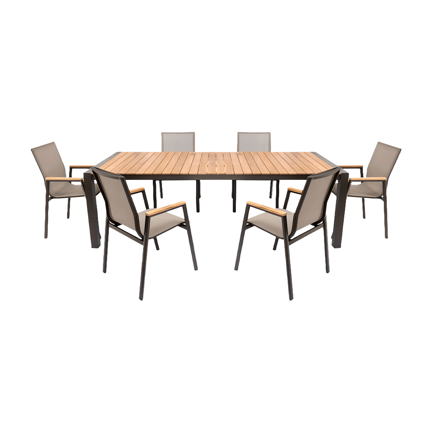 Set da pranzo per esterni Aviana Taupe