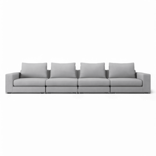 Divano Braxton 4 pezzi grigio