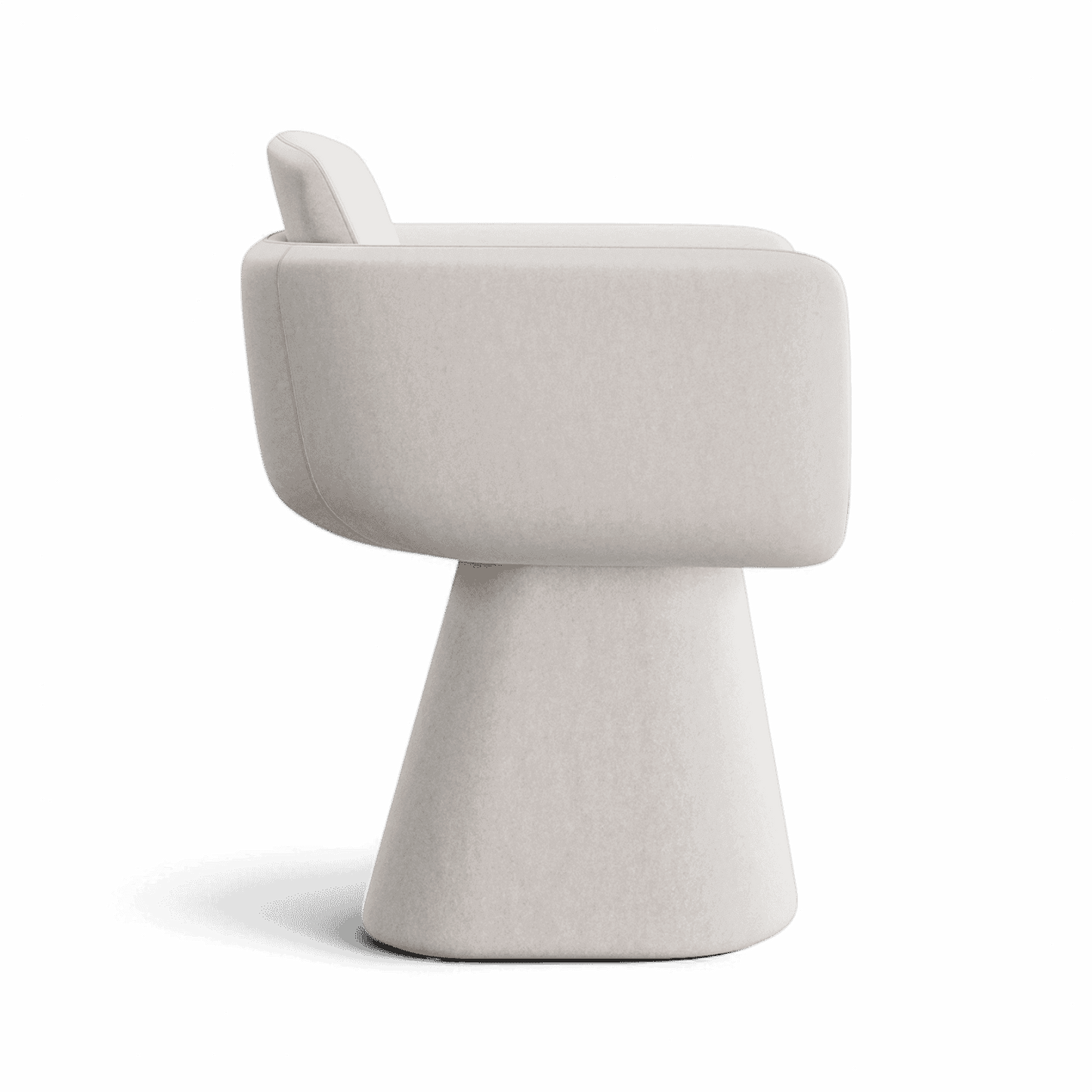 Sedia da pranzo girevole Rune Beige
