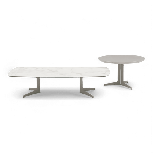 Set da tavolino Orsino bianco e tortora
