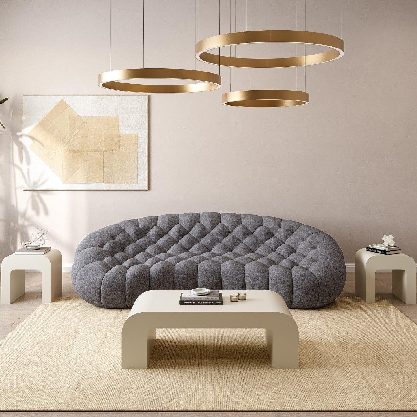 Divano Warby a 3 posti grigio