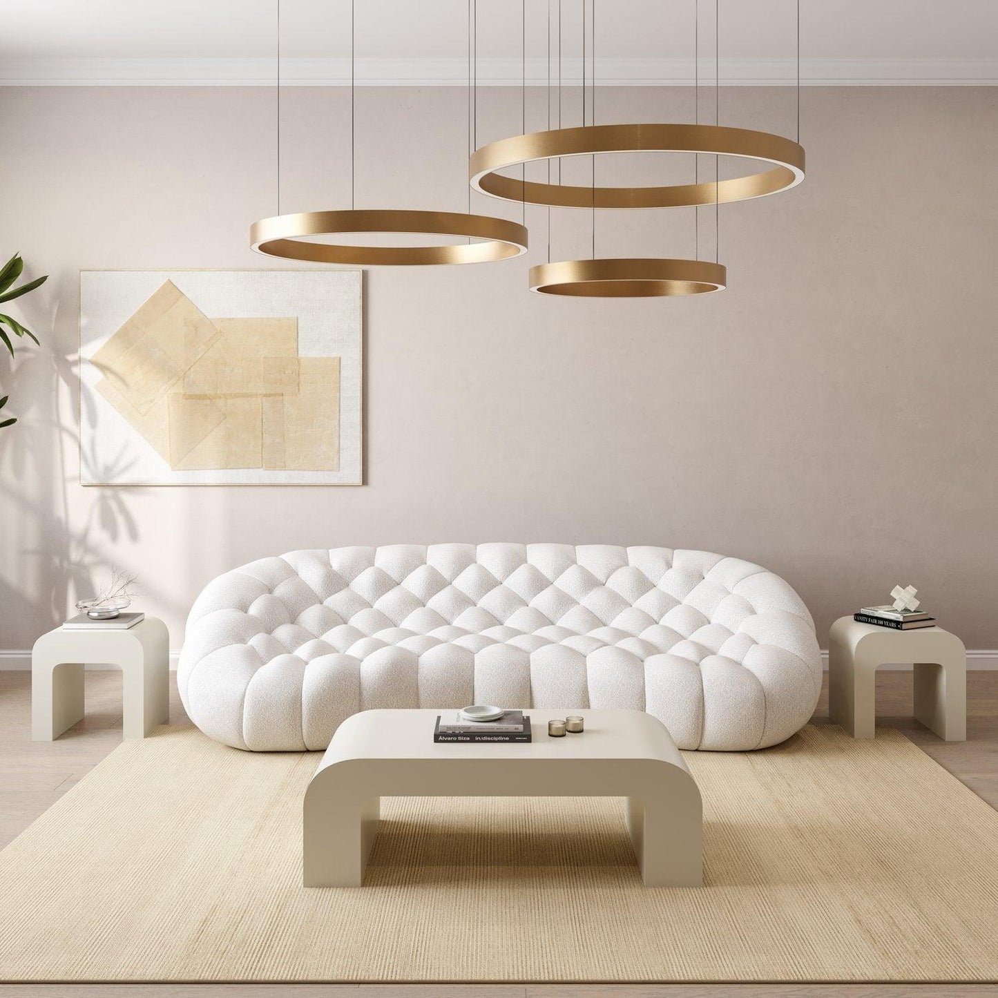 Divano Warby a 3 posti bianco