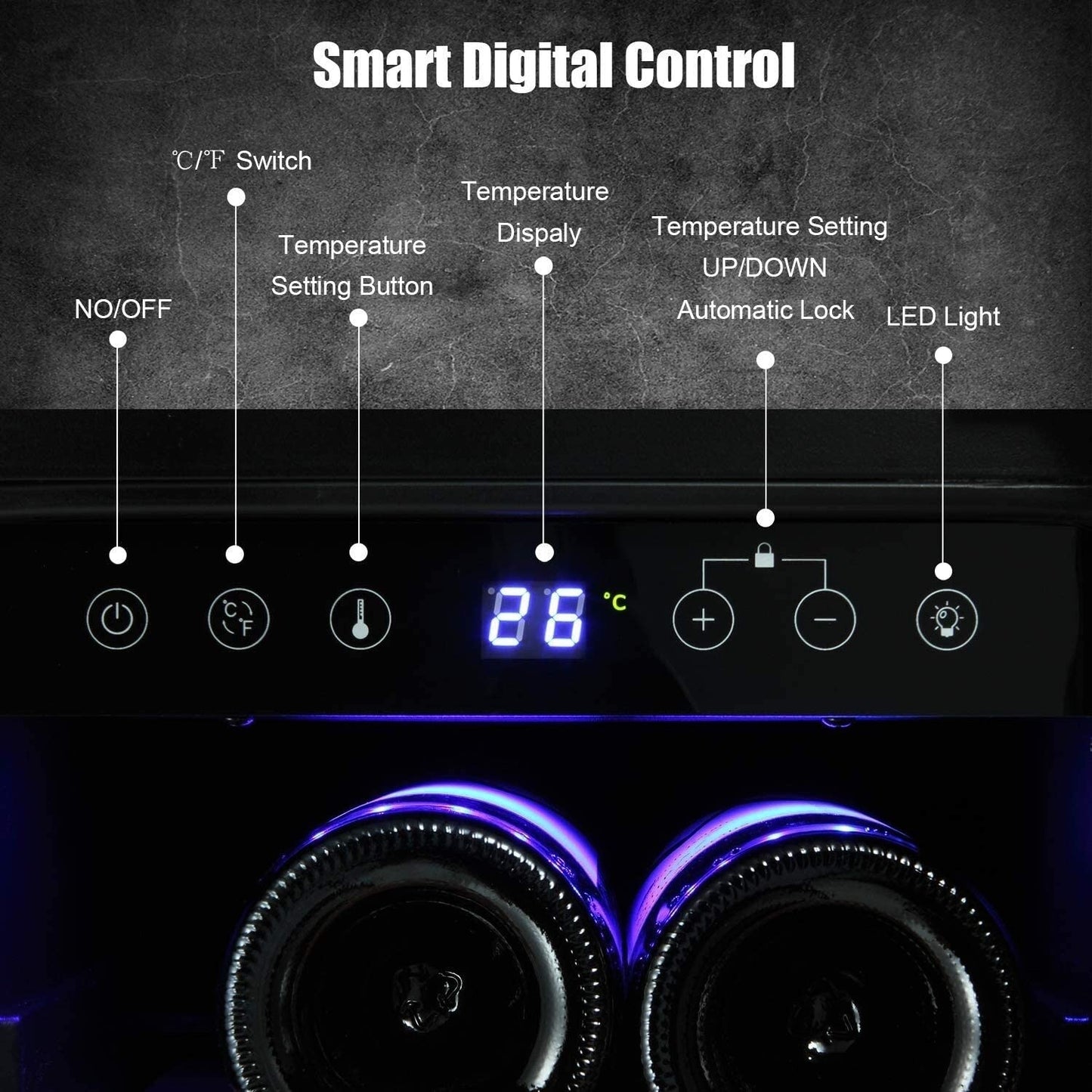 Frigorifero per bevande da 15 pollici - 57,8 cm (profondità) x 37,9 cm (larghezza) x 87 cm (altezza)