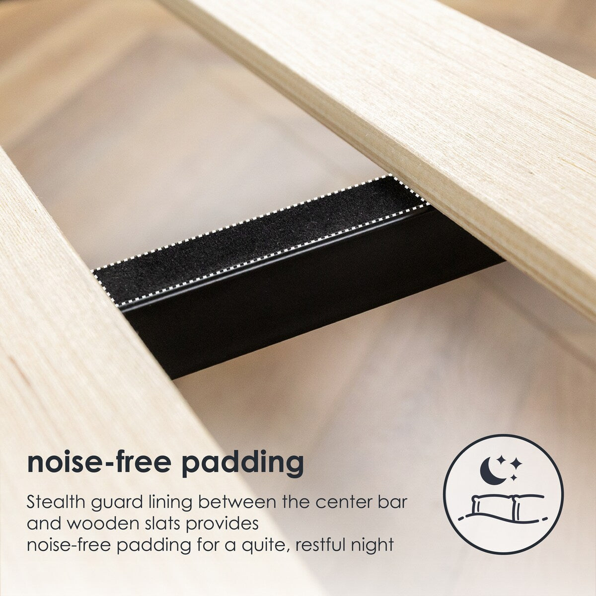 Struttura letto a piattaforma in legno massello da 16 pollici, disponibile in diverse finiture.