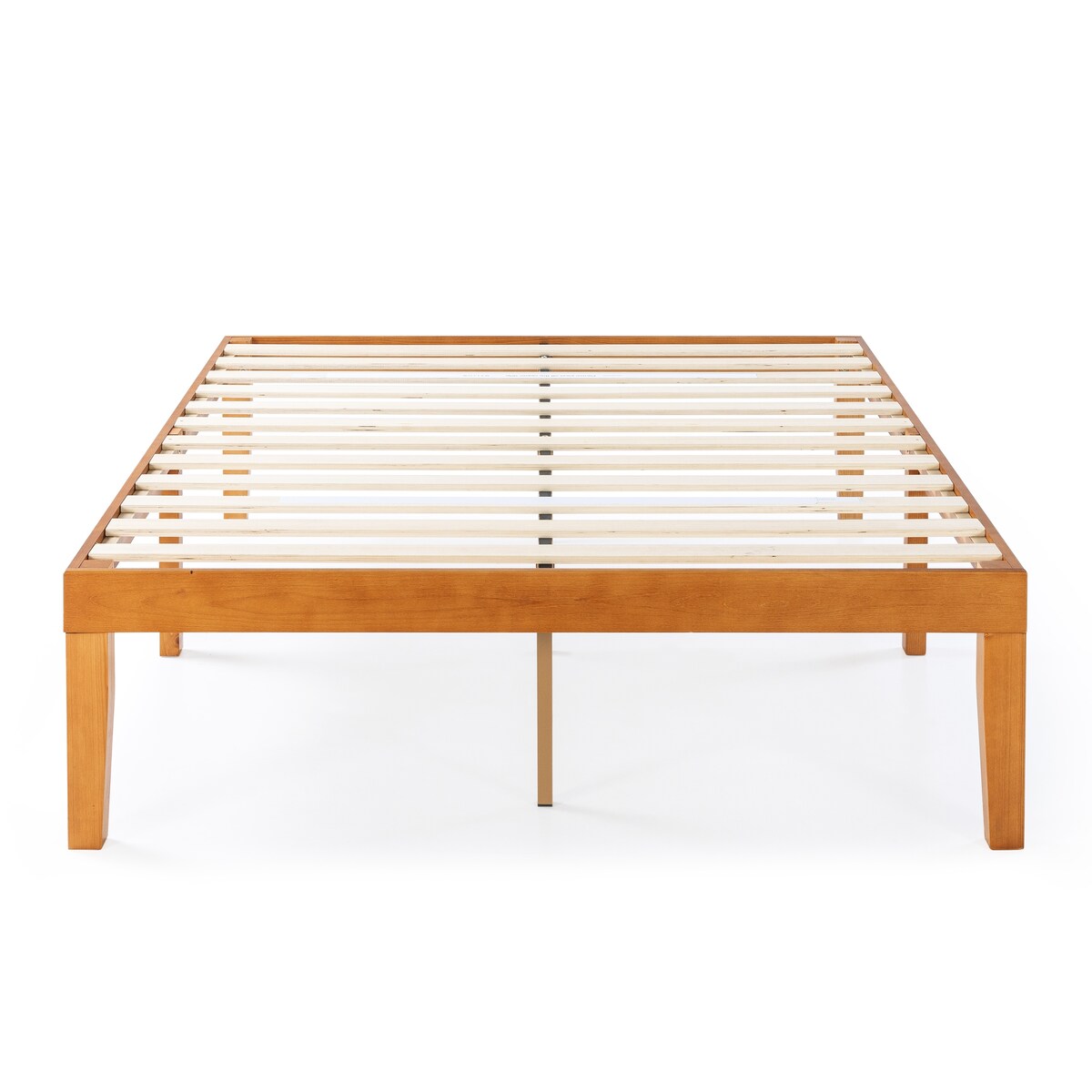 Struttura letto a piattaforma in legno massello da 16 pollici, disponibile in diverse finiture.