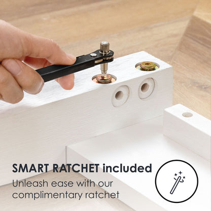 Struttura letto a piattaforma in legno massello da 16 pollici, disponibile in diverse finiture.