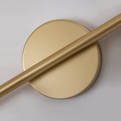 Lampada da parete per specchio del bagno a 2/3 luci con paralume in vetro