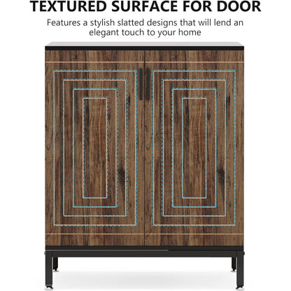 Mobile porta scarpe moderno con ante, capiente e a 6 ripiani, per riporre fino a 20 paia di scarpe, ideale per l'ingresso.