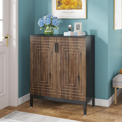 Scarpiera da 20 paia, mobile porta scarpe moderno da 95 cm con ante, bianco e oro.