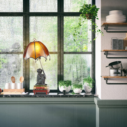 Lampada da tavolo scimmia pensierosa - 21,75H - 11L x 11W x 21,75H