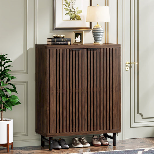 Mobile porta scarpe con anta per 24 paia, per ingresso e soggiorno