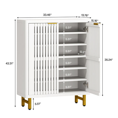 Mobile porta scarpe con anta per 24 paia, per ingresso e soggiorno