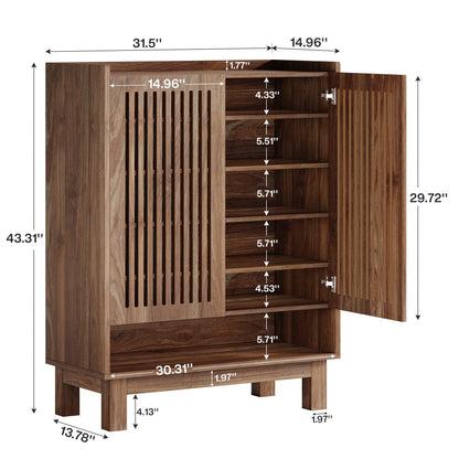 Mobile porta scarpe con anta per 24 paia, per ingresso e soggiorno