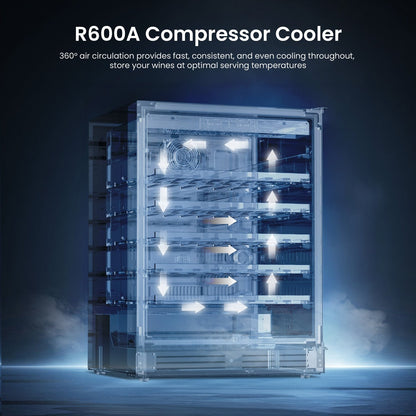 Frigorifero per bevande da 24 pollici, capacità 140 lattine, per bibite, vino e altre bevande - 24 pollici