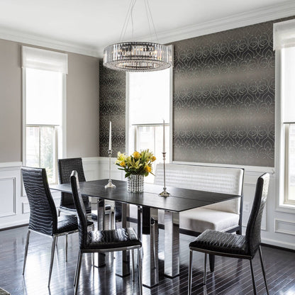 Lampadario a 8 luci da 63 cm (24,8 pollici) in stile farmhouse, lampadario di cristallo, lampadario a tamburo per sala da pranzo, soggiorno, camera da letto e cucina.