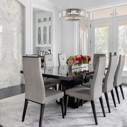 Lampadario a 8 luci da 63 cm (24,8 pollici) in stile farmhouse, lampadario di cristallo, lampadario a tamburo per sala da pranzo, soggiorno, camera da letto e cucina.