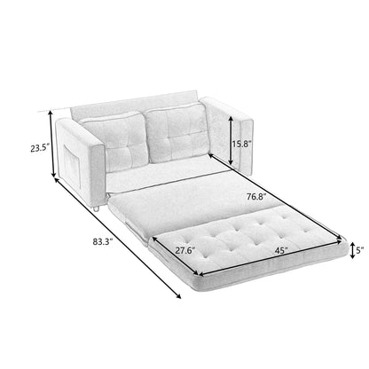 Divano letto futon trasformabile a 3 pieghe