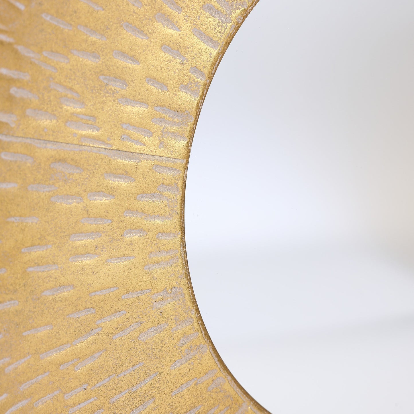 Set di 3 specchi da parete rotondi in metallo dorato - Diametro 22,25 x 2,36 D (altezza)