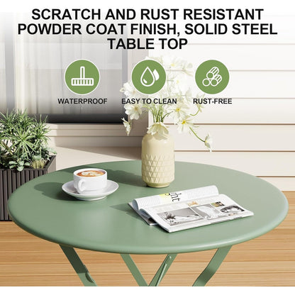 Set da Bistro da Esterno a 3 Pezzi